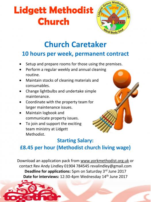 church cleaning jobs